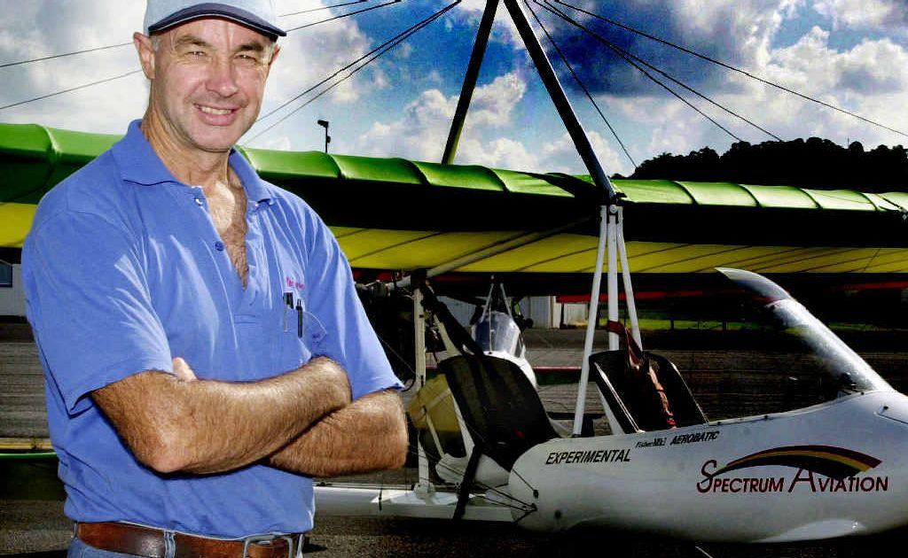 TRAGEDY: Wayne Fisher lost his life when his ultralight plane crashed at Lismore Airport on Sunday. TRAGEDY: Wayne Fisher lost his life when his ultralight plane crashed at Lismore Airport on Sunday.